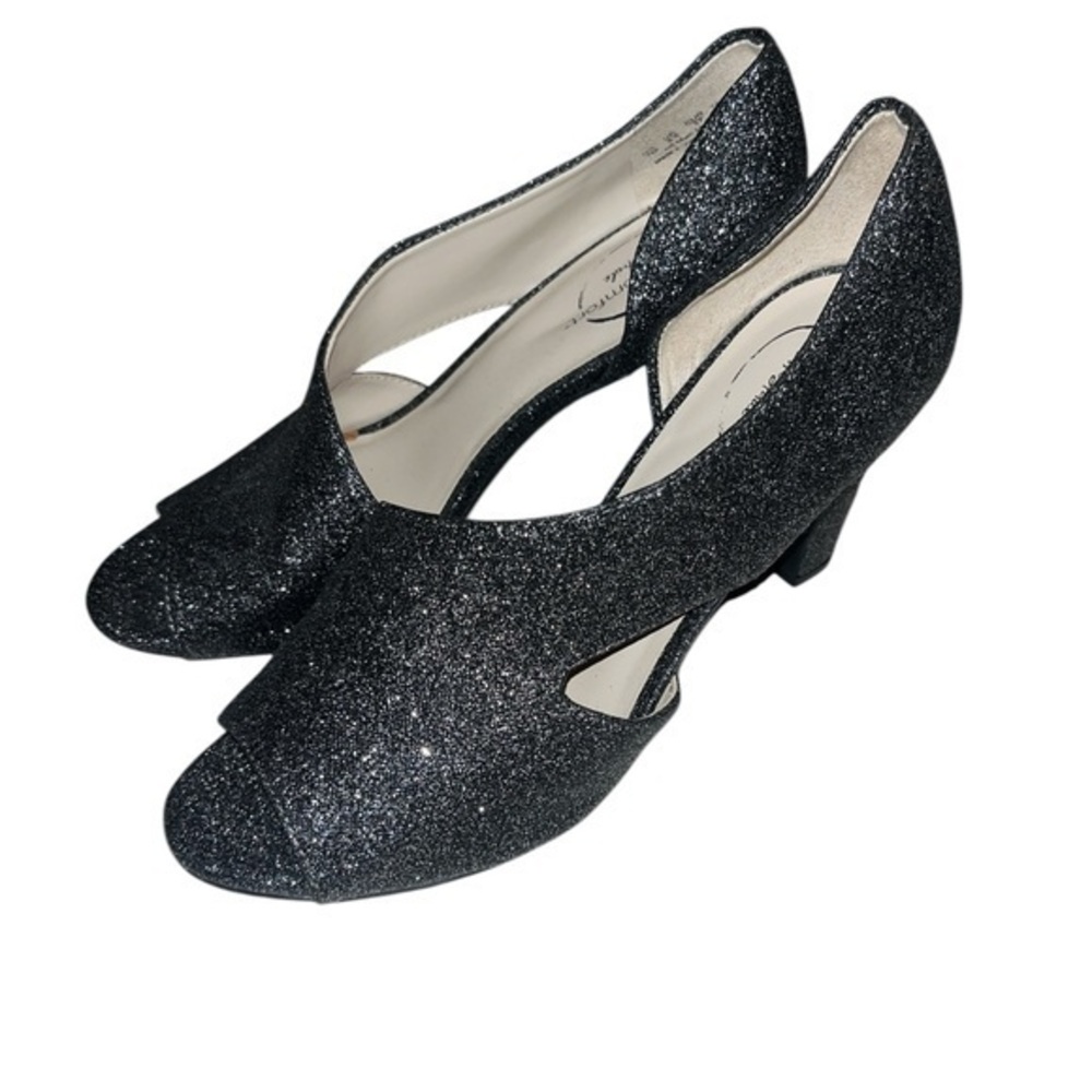 Caren Womens Metallic Open Toe D'orsay Heels 7M